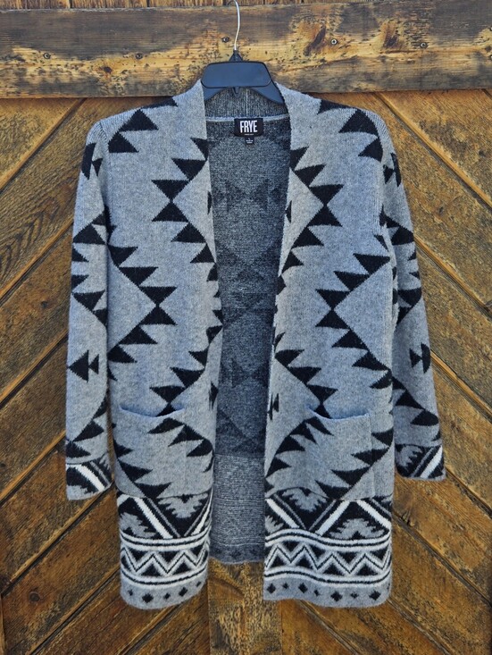 Frye Sweaters - Frye Southwestern Jacquard Cardigan Sweater